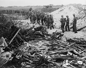 Lcgr1407: After the first assault cleared Japanese soldiers