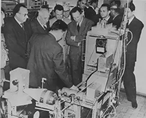Besancon: The first atomic clock in Besancon. 21th July 1960
