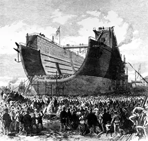 Silvertown: First attempt to launch the Bermuda floating dock