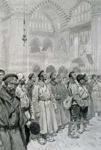 Edirne: First Balkan War, 1912-13. Bulgarians in Adrianopolis
