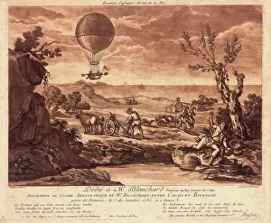 Blanchard: First balloon flight over the English Channel