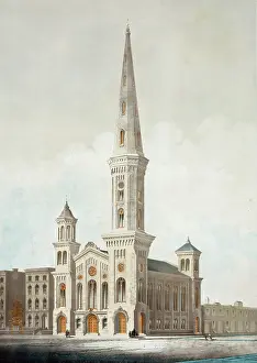 C1853: First Baptist church, N.W. cor. of Broad & Arch Sts. Philada