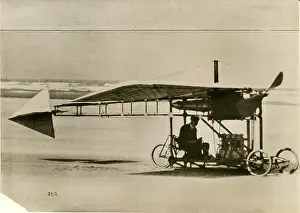 Marske: The First Blackburn Monoplane on the sands at Marske