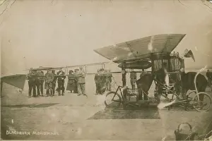 Marske: The First Blackburn Monoplane on the sands at Marske
