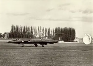 The first Bristol 188 XF923 at the end of its first flight