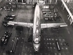 Filton: The first Bristol Britannia G-ALBO under construction