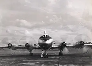 Filton: The first Bristol Britannia G-ALBO undergoes engine test