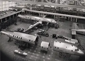 Britannias: The first two Bristol Britannias under construction
