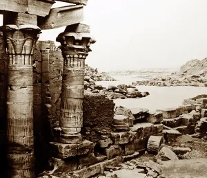 Cataract: First Cataract, Egypt, 1850s by Francis Frith