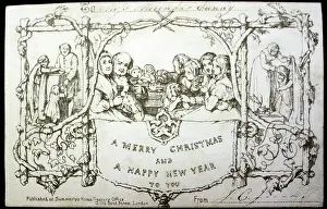1843: The first Christmas card sent out by Sir Henry Cole