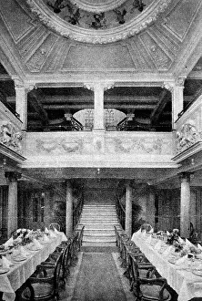 Vestris: The first class dining hall, Interior from the lost liner, V