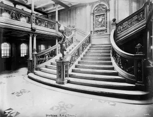 Banister: First Class staircase on Titanic