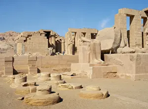 Setepenre: First courtyard, Ramesseum, Theban Necropolis