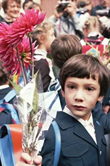 Ilya: First day at school celebration in Moscow