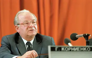 Kornienko: First Deputy of Soviet Foreign Minister G. Kornienko, 1985