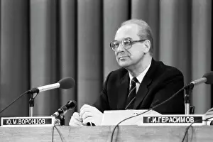 Vorontsov: First Deputy of Soviet Foreign Minister Yuri Vorontsov, 1986
