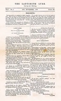 Ladysmith: First edition of The Ladysmith Lyre, Boer War