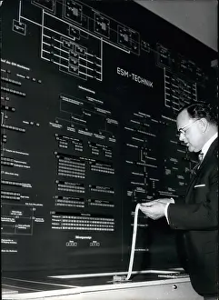 Troubles: First electronic telephone exchange control centre, Germany