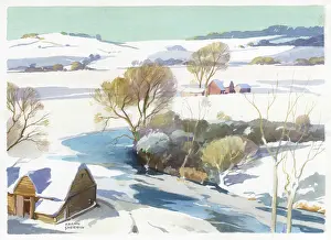 The First Fall - snow scene
