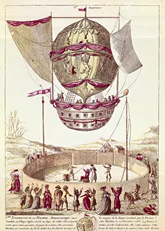 Globes: First flight of a hot-air balloon on 22th December