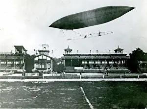 The first flight of Santos-Dumont airship No5 from Longc