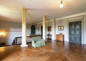 Banister: First floor, Chateau de Castelmore, Lupiac, Gers, Occitania