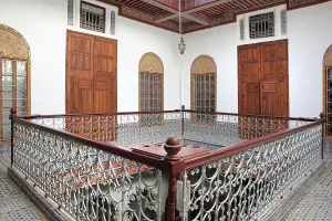 Zillij: First floor courtyard, riad, Tetouan, Morocco