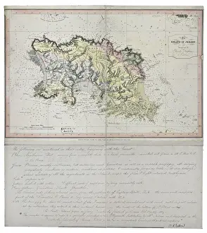 Geological: First geological map of Jersey [c.1828]