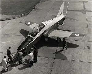 Xx154: The first Hawk XX154 is rolled out at Dunsfold