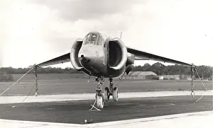 Tethered: The first Hawker P1127 XP831 during tethered hovering test