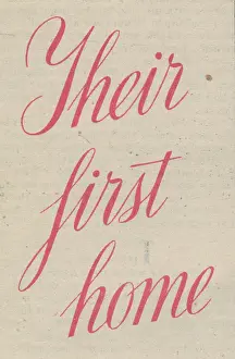 Classy: Their first home - font and text from Woman's Own magazine