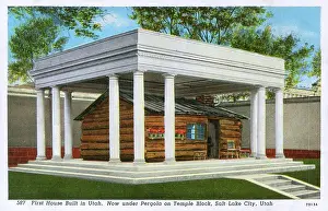 Pergola: First House built in Utah - Deuel Cabin, Salt Lake City