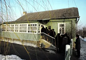 Grigory: First human in space Yuri Gagarin's house, now museum, 1984