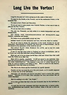 Wyndham: First issue of Blast magazine, 1914
