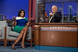 Presidents Wife: First Lady Michelle Obama during a taping of the