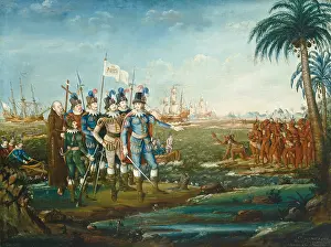 Primitivism: First Landing of Christopher Columbus