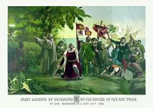 Finding: First landing of Christopher Columbus on the shores