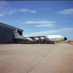 Marietta: The first Lockheed C-5A Galaxy, 66-8303, is rolled out a