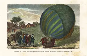 Sellier: First manned hydrogen balloon flight