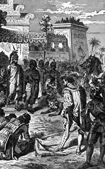 Montezuma: First meeting between Aztec chief Montezuma ?