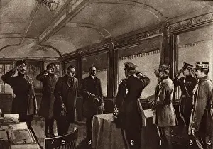 Erzberger: First meeting of the German armistice delegates