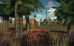 Humanoid: The first meeting between a human astronaut and a humanoid