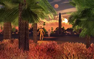 Humanoid: The first meeting between a human astronaut and a humanoid