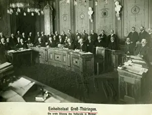 Turmoil: First meeting of the People's Council in Thuringia, 191