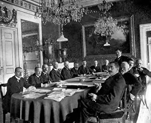 Colonies: First meeting of the Scheidemann cabinet in Schloss Weimar
