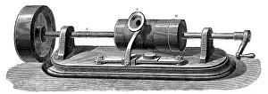 Phonograph: First model of Edison's Phonograph (c.1877)