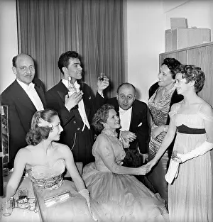 Christl: First Opera Ball after the war. In the checkroom of danc