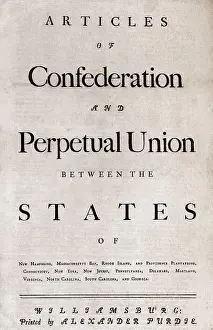 Continential: The first of four pages of The Articles of