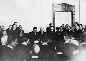 Constitution: First press reception of the new president, 1919