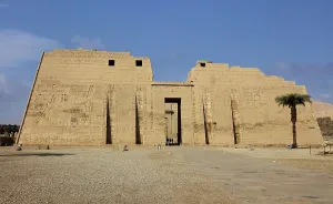 Djanet: First Pylon, Temple of Ramesses III, Luxor, Egypt